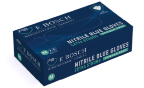F. Bosch extrastarke Nitril-Handschuhe blau Puderfrei