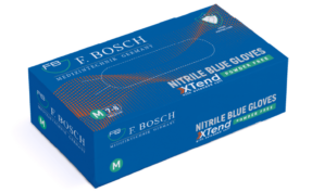 F. Bosch Xtend Nitril-Handschuhe, blau, puderfrei, mit verlängerter Stulpe