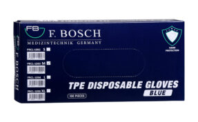 F. Bosch TPE-Einweghandschuhe, blau